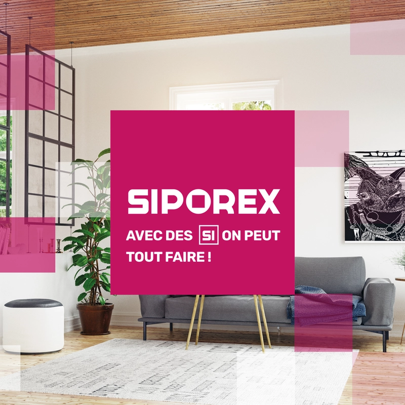 Repositionnement de la marque d'aménagement intérieur Siporex Un nouveau territoire de communication pour inspirer tous les projets