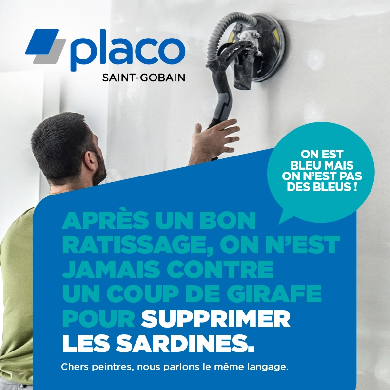 Quand Placo® renforce son positionnement d’acteur référent sur le marché des enduits du peintre « On est bleu mais on n’est pas des bleus »