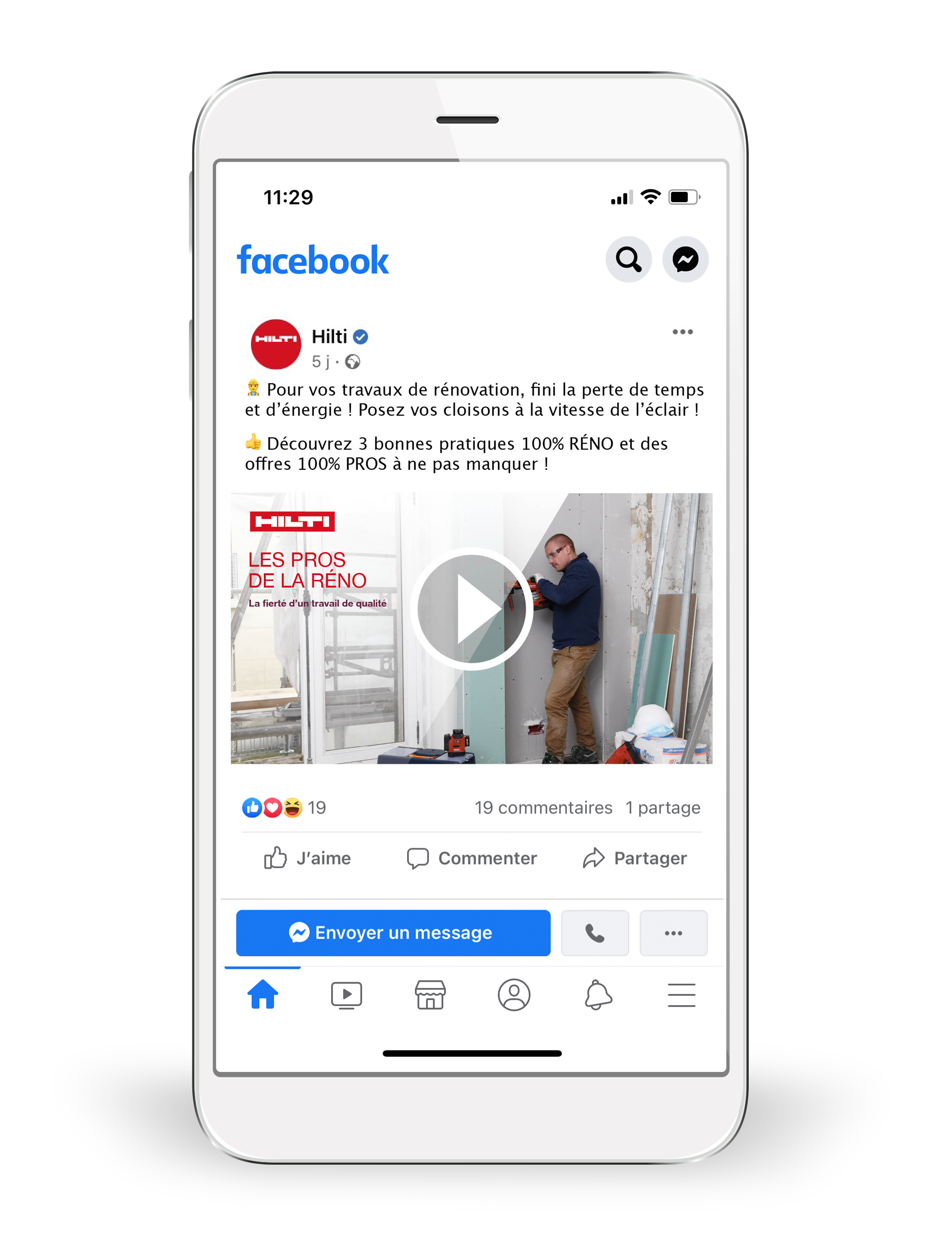 Publication facebook HILTI