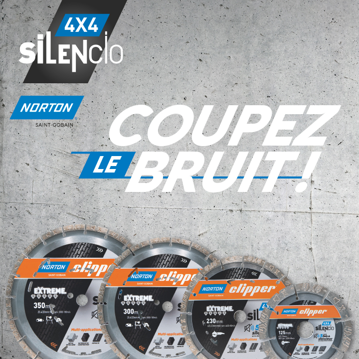 Lancement de 4X4 Silencio : une nouvelle gamme de disques diamant à l’écoute de son temps